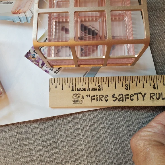 Pink Storage Organizer Set, with Gold Metal - Picture 11 of 13